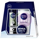 Nivea kar.csom MEN White Sens. tus 250ml + B&W deo 150ml + creme 30ml 52645929